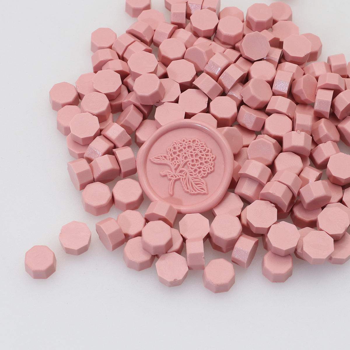 Perlas de cera de sellado octogonales Oucai, 500g, 131 colores, perlas de sellado de cera a granel, colores mixtos, baratas, perladas, una libra.