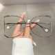 European and American trend large frame pearl sunglasses women's fashion colorful metal hollow legs cross-border sunglasses glasses