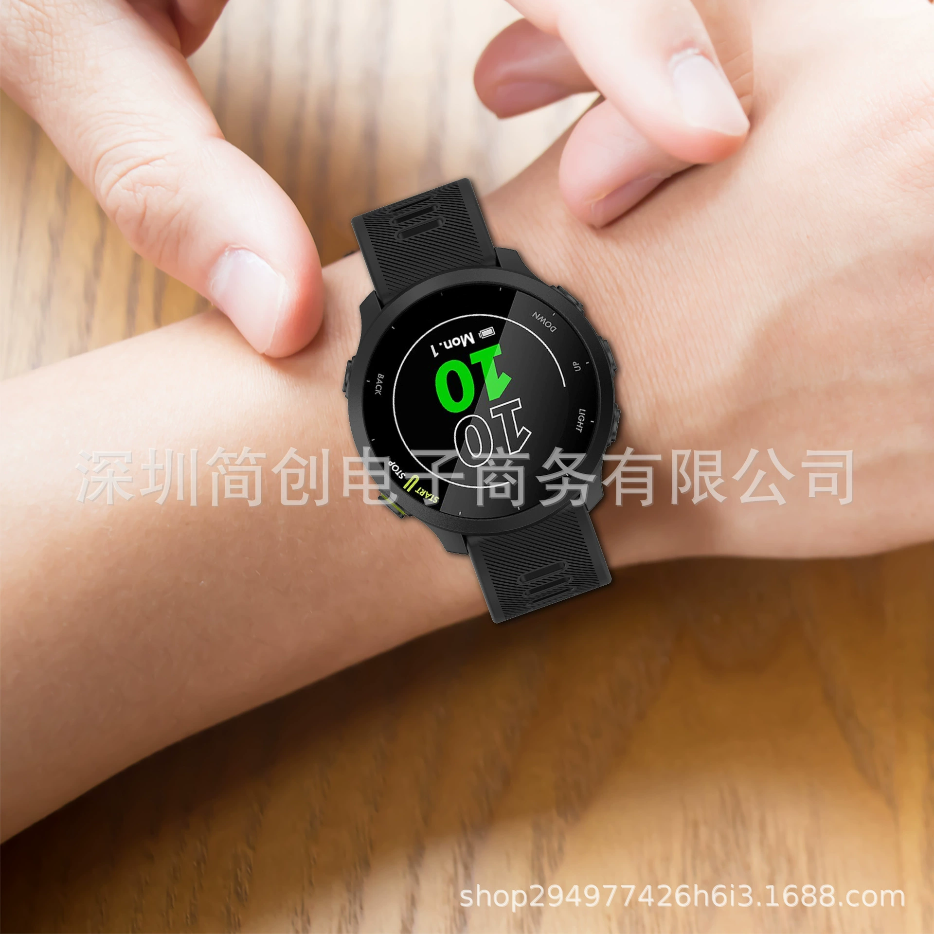 Подходит для Jiaming Forerunner158 силиконовый ремешок для Rerunner 55 официальный диагональный ремешок