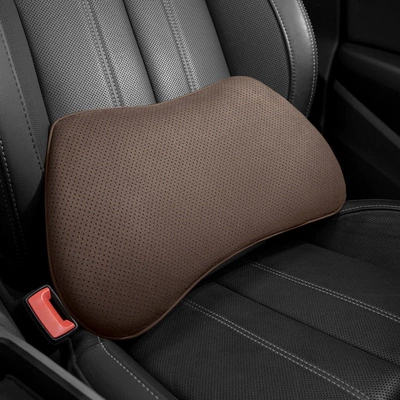 Headrest – Seal 06GT, Song Ultra - chestnut-brown1-lumbar-support-pillowmemory-foam-suede