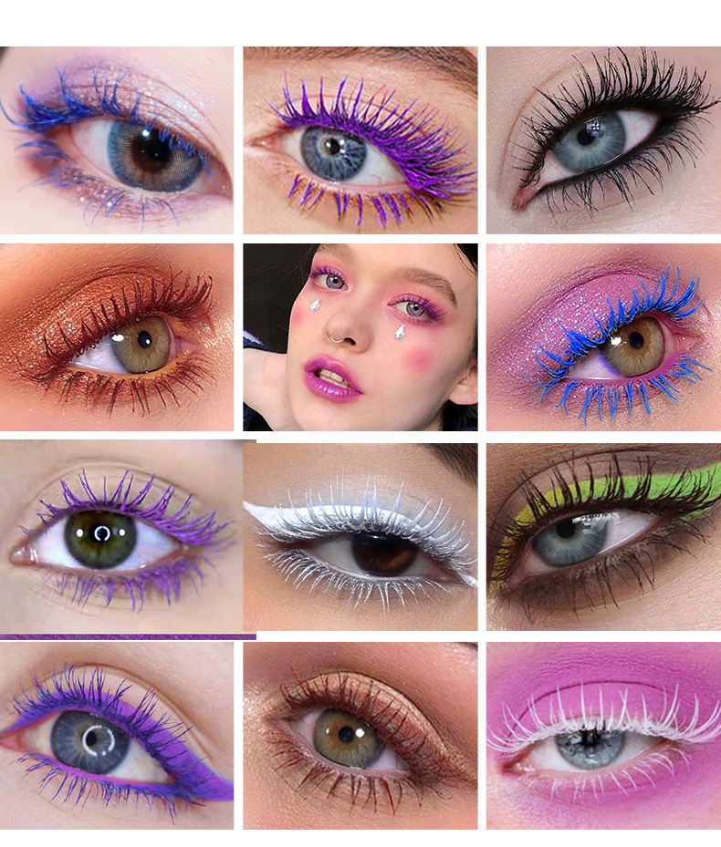 Fit Colors Double-head colored mascara is thick, curly and less likely to smudge white hair details Picture
