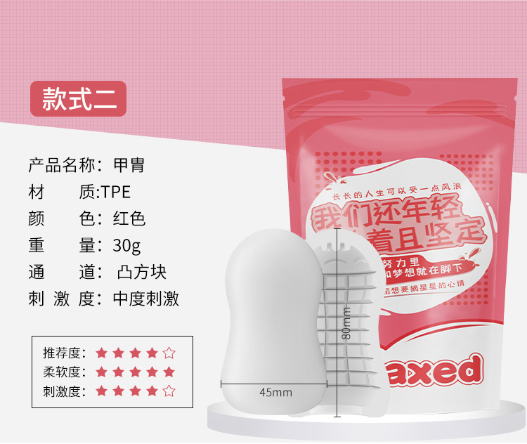 Mystery Girl Relaxed Manual Masturbation Egg for Men, White, Discreet Adult Toy — detail image 25