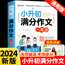 2024版小升初满分作文一本全小学生五六年级小升初高分作文技巧书