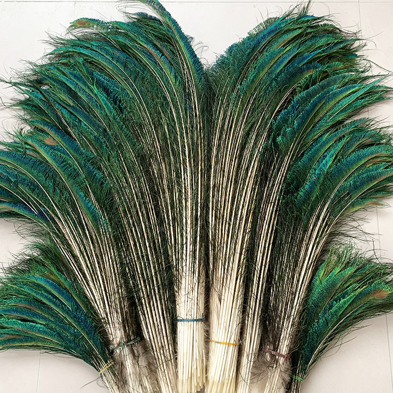 Peacock fur feather feather wholesale jewelry DIY material flower arrangement home decoration accessories knife feather peacock sword edge feather