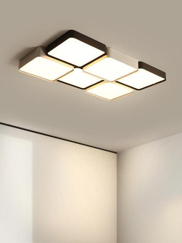 客厅智能吸顶灯天猫精灵灯具现代简约大气方块灯北欧家用极简主灯