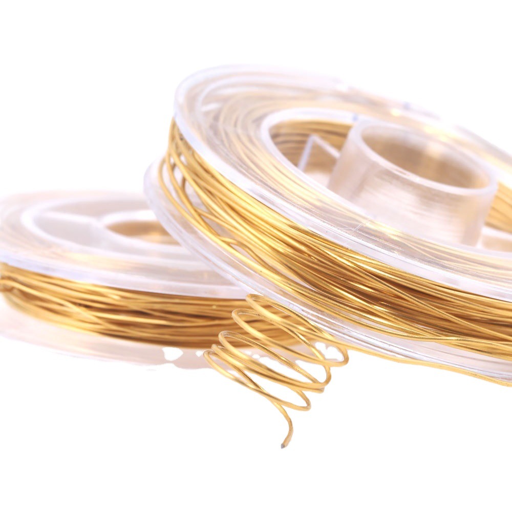 Alambre de acero inoxidable sólido bricolaje hecho a mano con cuentas de alambre fino accesorios de joyería de alambre de vacío