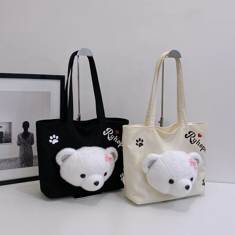 Demi-season cute quality capacious cartoon shopping bag