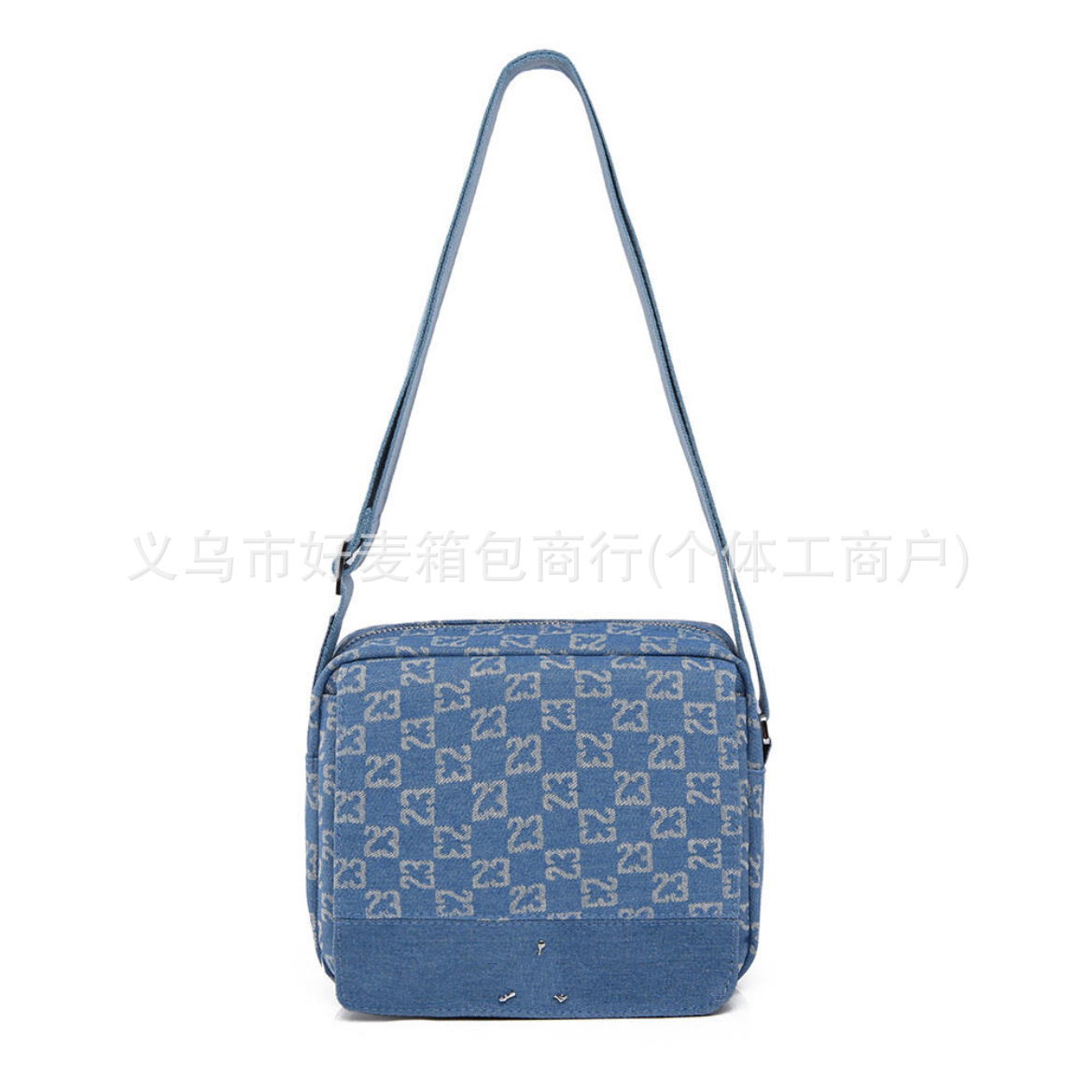 Jordan Messenger Bag Blue 23 Monogram Denim