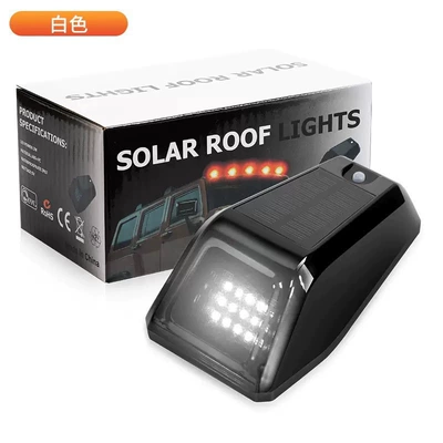 Cross-Border Hot-Selling Solar Warning Light Other lights - square-roof-light-transparent-black-white-light