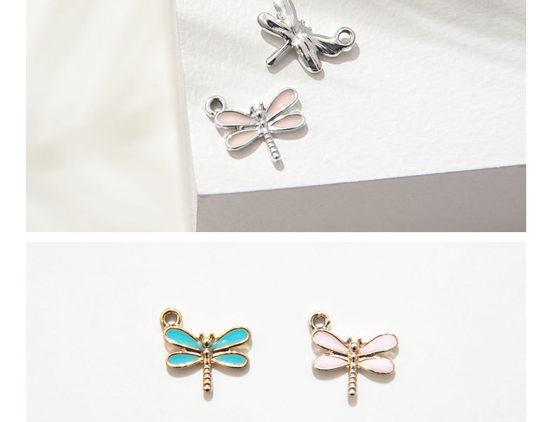 Alloy Material 10 PCS/Package 12*11mm Alloy Dragonfly Pendant
