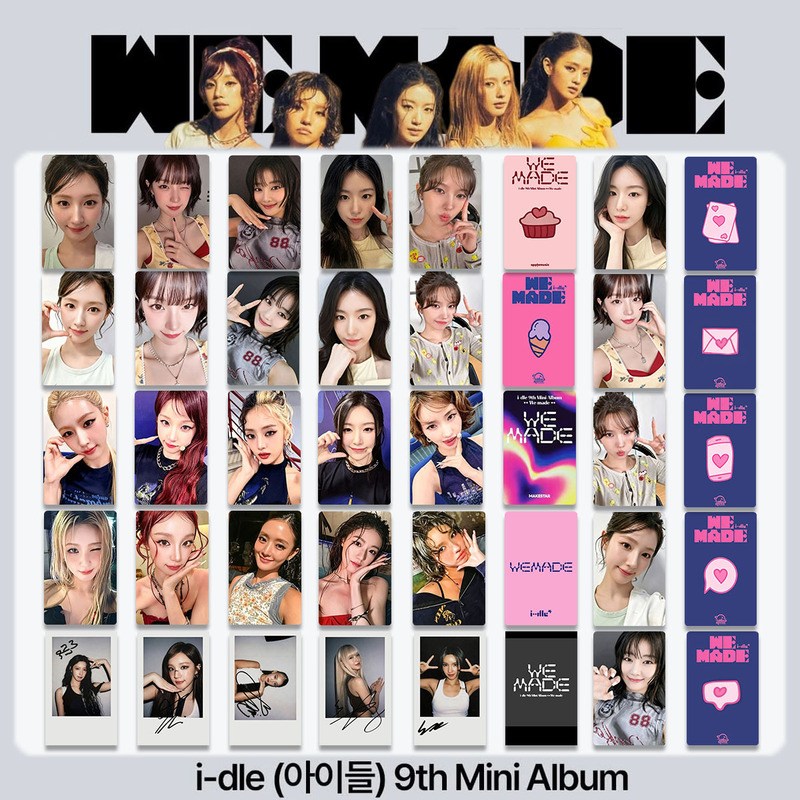IDLE album WE MADE merchandise photo cards, MCD promotional cards, FM reverse-support photo cards, Polaroid special edition cards IDLE album WE MADE merchandise photo cards, MCD promotional cards, FM reverse-support photo cards, Polaroid special edition cards