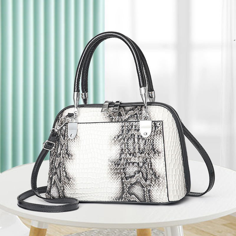Bolso de mano bolso de hombro serpiente bolso de mano bolso de mujer bolso de comercio exterior bolso de conchas de cuero transfronterizas de alta calidad