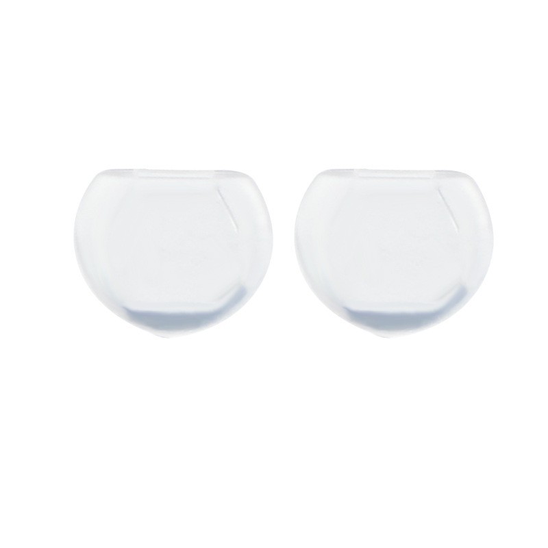 耳穴のない蚊取り盤耳クリップ滑り止め耳パッド耳クリップ部品透明耳クリップパッド楕円型耳クリップ痛み防止パッド