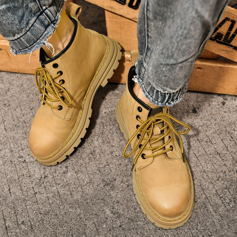 Завод прямых продаж 10055 плюс Размер любителей Высокое качество первый слой свиной кожи Мартин сапоги