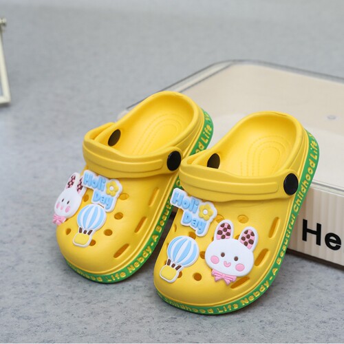 EVA Clog Shoes for Toddlers—Cartoon Rabbit Design, Waterproof, Soft Sole, Non-Slip, for Infants and Babies—Kids' Style