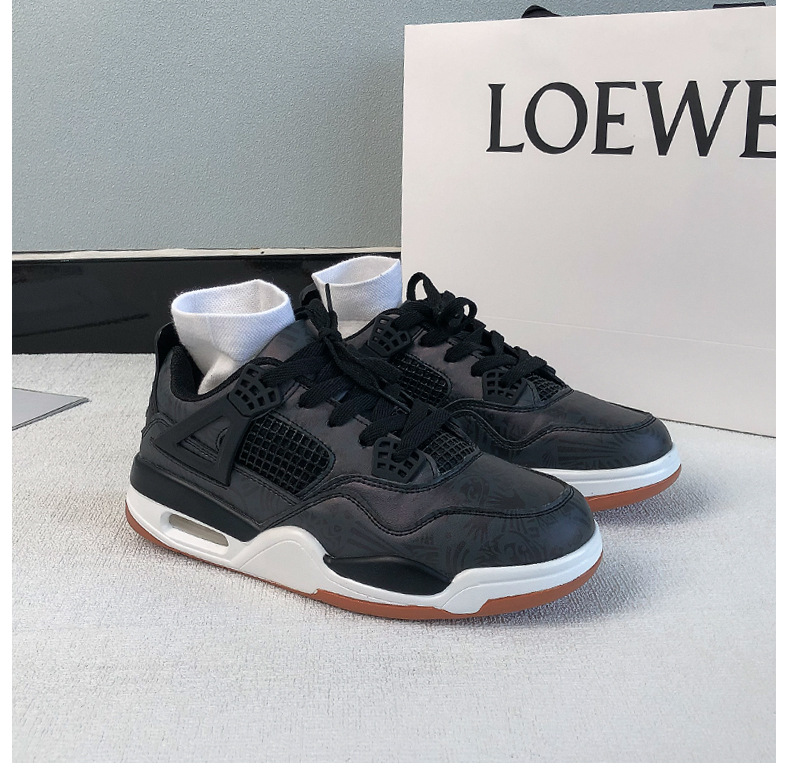 2022春秋新款情侶氣墊鞋男女百搭幻彩色潮流時尚港風增高鞋港風