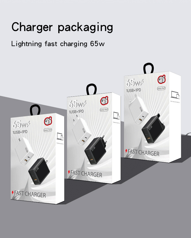 65-W-Galliumnitrid-GaN-Ladegerät, britischer Standard, schneller Ladekopf für Mobiltelefone und Laptops, Multi-Port-Adapter_voghion.com