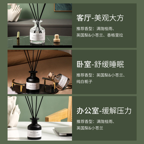 Fireless aromatherapy bedroom long-lasting fragrance home toilet bathroom gardenia incense room home furnishings