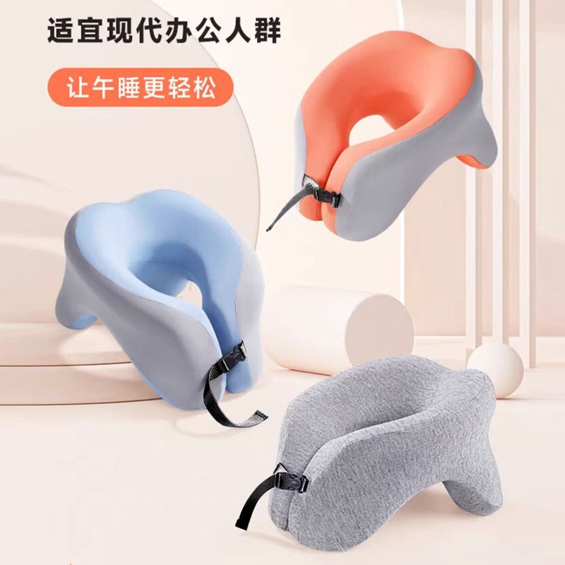 跨境办公室午睡枕多功能学生午休趴着桌子睡午觉趴趴枕护颈u型枕