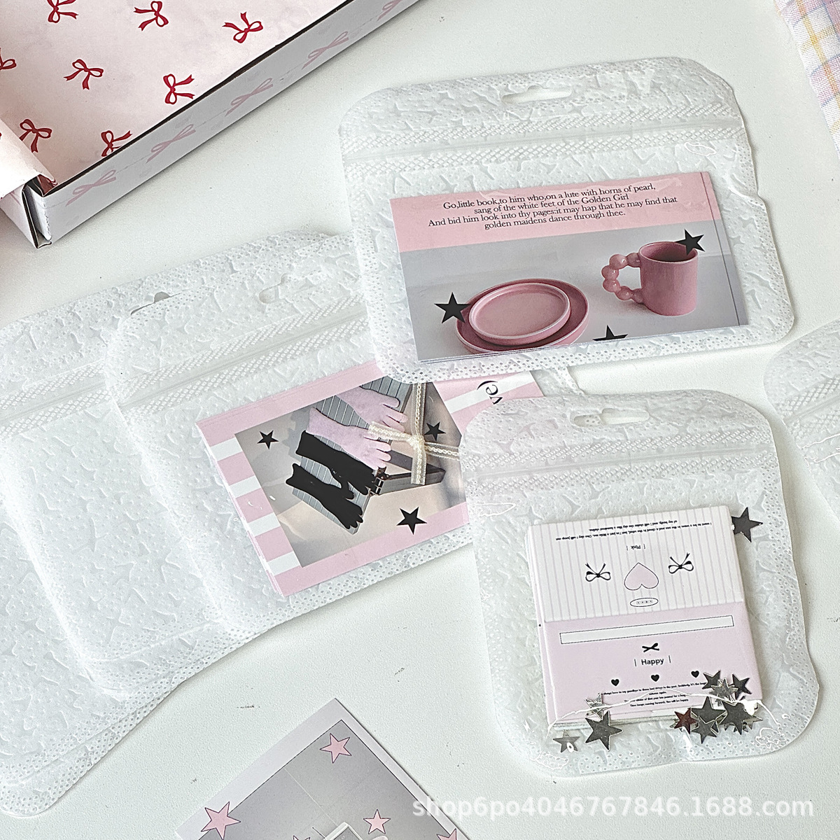 Ins style simple high-grade texture self-sealing bag small card card good things packaging bag lady packaging blogger same