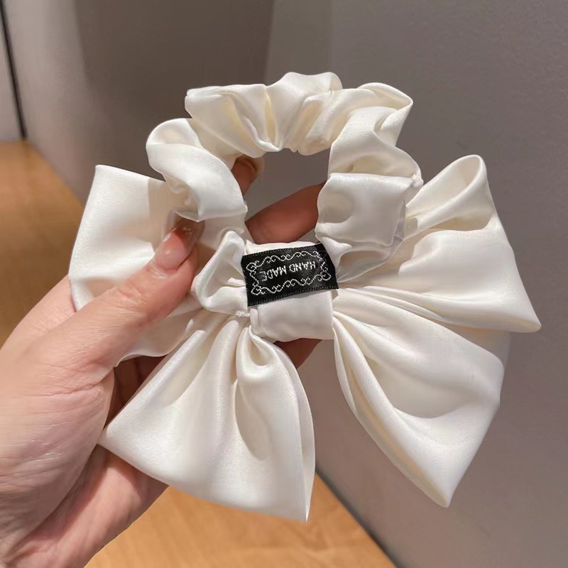 Simple Style, Classic Style Style Women's Simple Style Classic Style Bow Knot Cloth Inlay Rhinestones Hair Tie