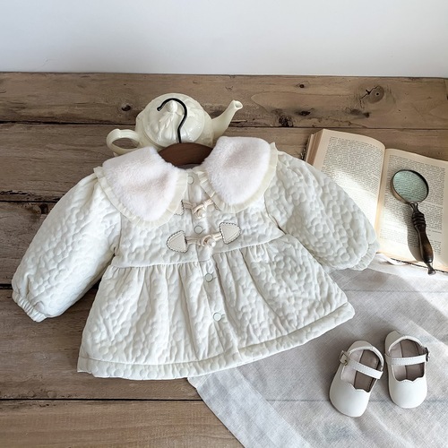 婴儿冬季棉衣外套韩版夹棉保暖棉袄开衫婴幼童加绒女宝宝棉服