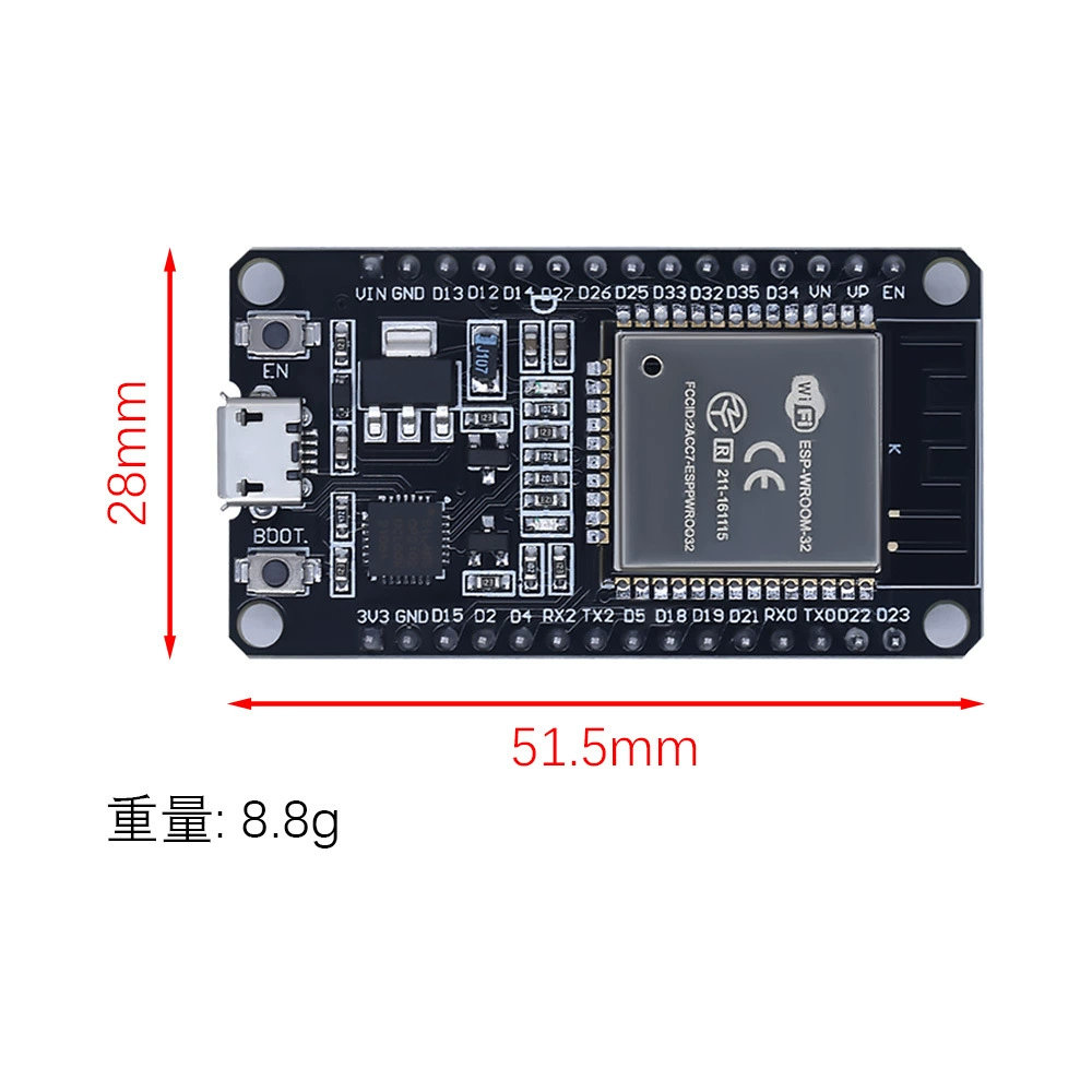 Плата разработки ESP32 WiFi+Bluetooth 2-в-1 двухъядерный энергоэффективный ESP32S ядерная плата беспроводной Bluetooth для разработки