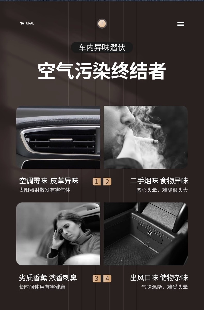 Car Aromatherapy Gardenia Car Perfume High-End Fragrance Long-Lasting Scent Car Odor Eliminator 2026 New Model