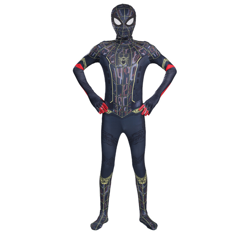 スパイダーマン タイツ ジャンプスーツ マイルズ服 大人 子供 ハロウィン スパイダーマン コスチューム|undefined