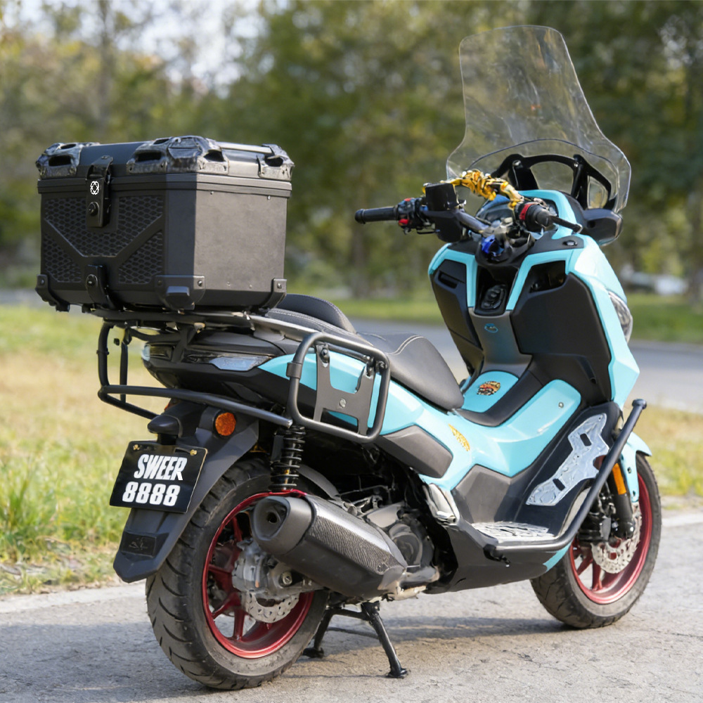 SWEER's new 45L motorcycle ABS plastic tail box, large-sized quick-release electric vehicle tail box No. 9