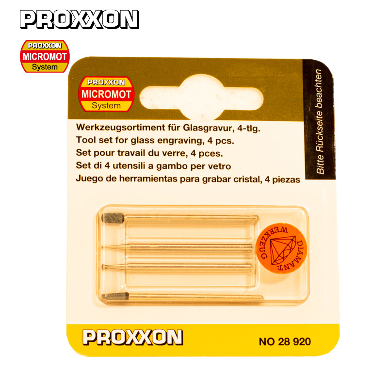 [28920]德国普洛克森PROXXON,玻璃雕刻工具组件,