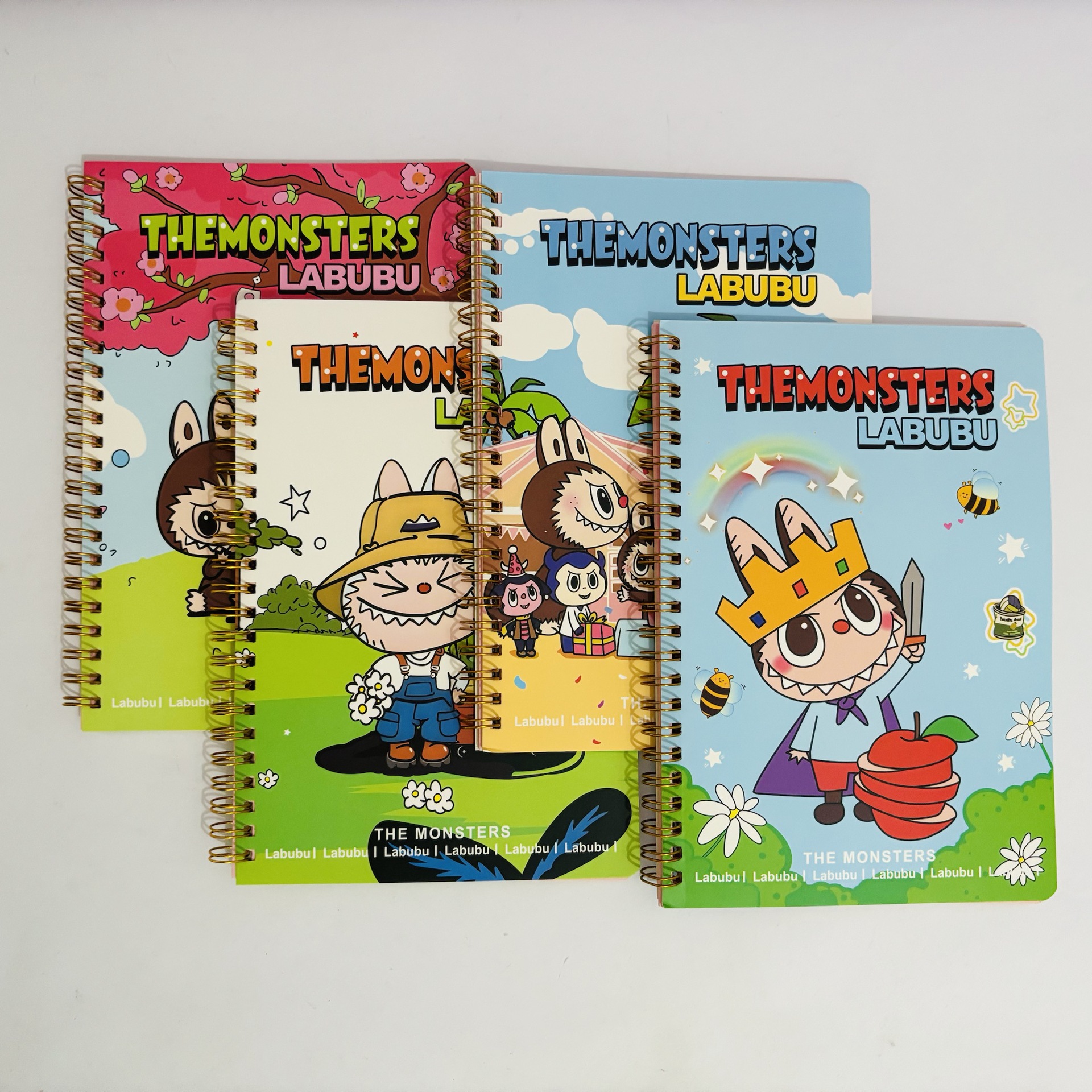 Labubu A5 bobina dibujos animados creativos estudiantes primarios de primavera especial cuaderno de tareas de viento