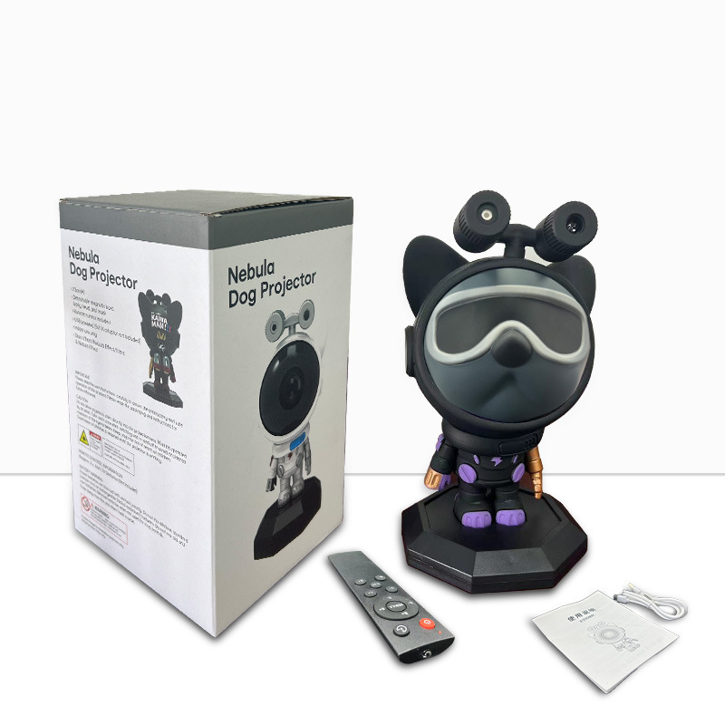 Comercio exterior transfronterizo espacio perro astronauta lámpara de proyección de estrellas dormitorio atmósfera lámpara de puesta de sol proyector de estrellas