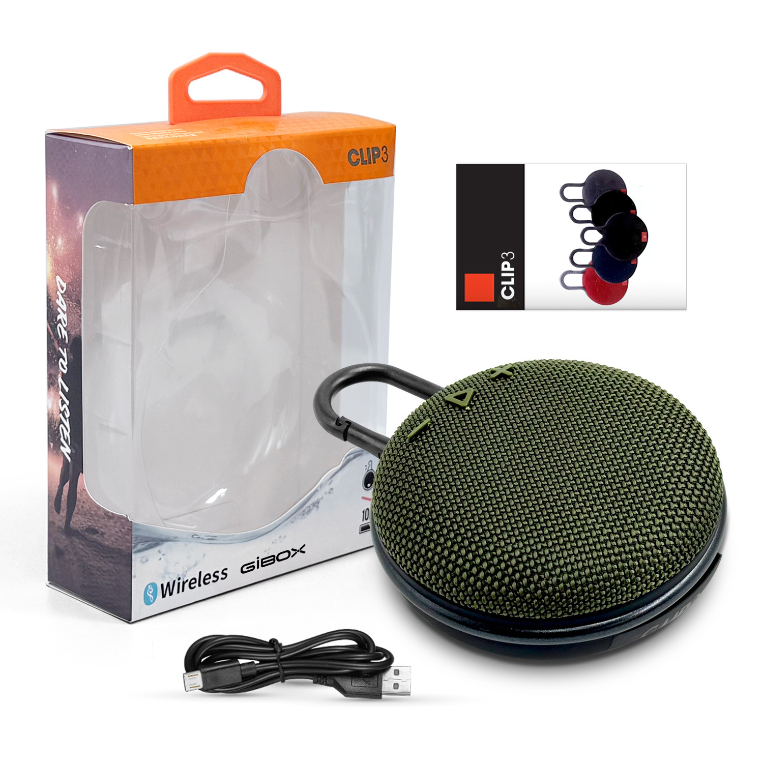 CLIP3 Cross-border bluetooth audio inalámbrico tela portátil impermeable pequeño altavoz de subwoofer tarjeta Bluetooth