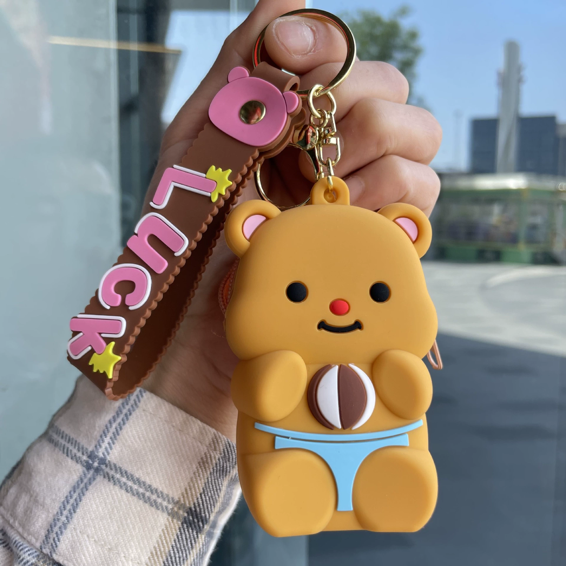 Sanrio силиконовый кошелек, сумочка для ключей, брелок, подвеска, подарок на день рождения