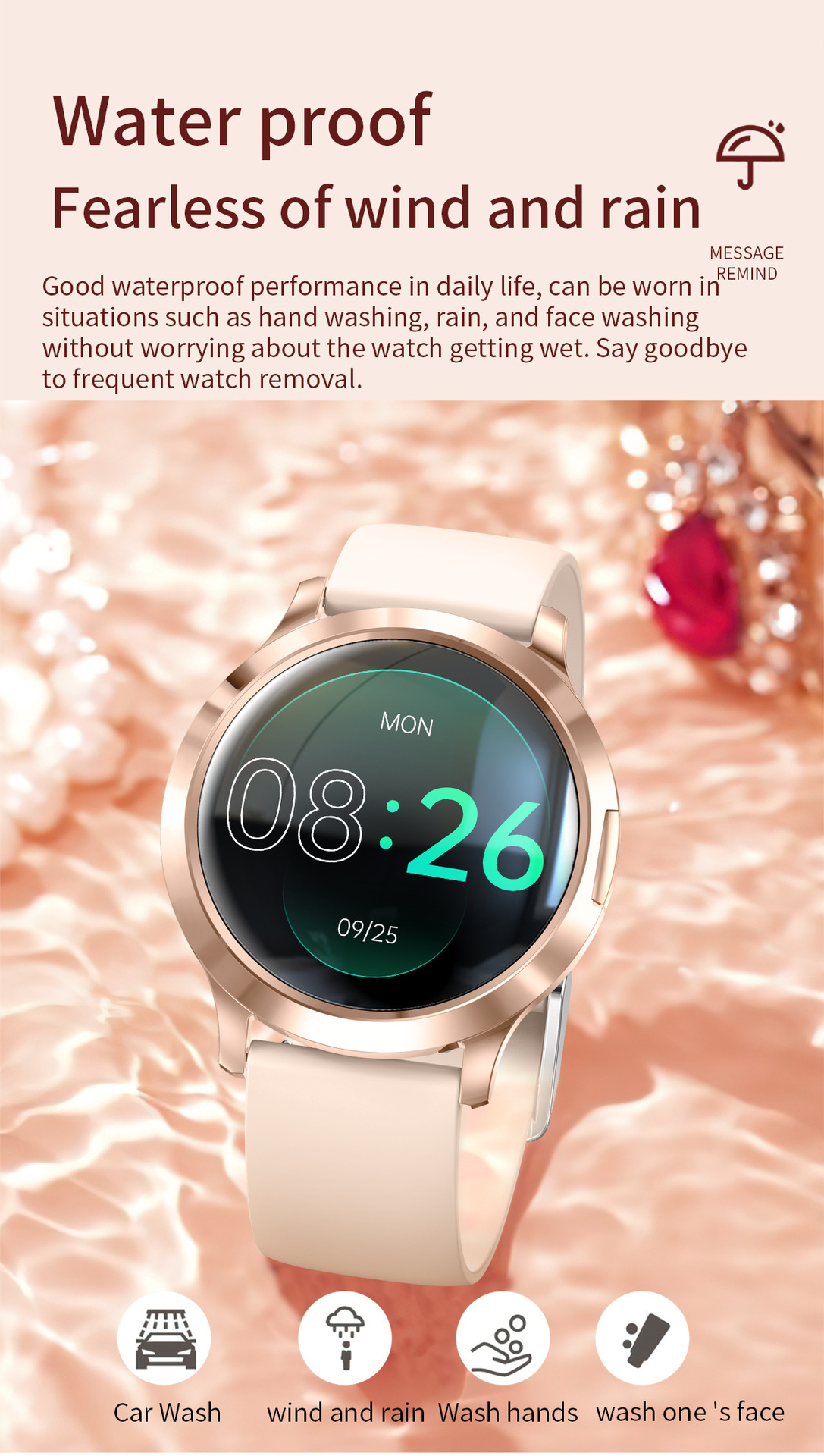 Smartwatch With Calling Function Heart Rate And Blood Pressure_voghion.com