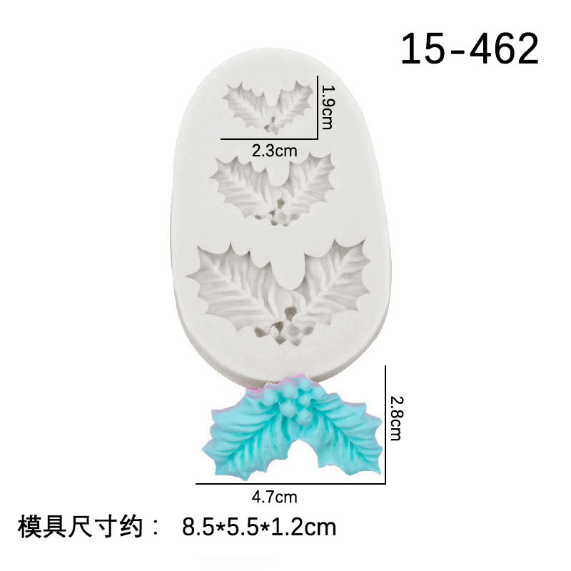 Navidad árbol de Navidad muñeco de nieve Bell vacaciones vestir aromaterapia yeso vela decoración molde de silicona en stock lot