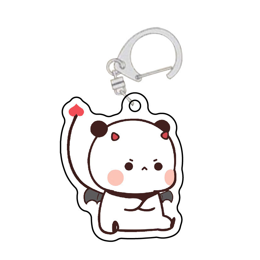 Cute pequeño dos tecidos de tela un dos colgantes acrílicos estudiantes caricaturas personales mochila colgar decoración personalizada image 15