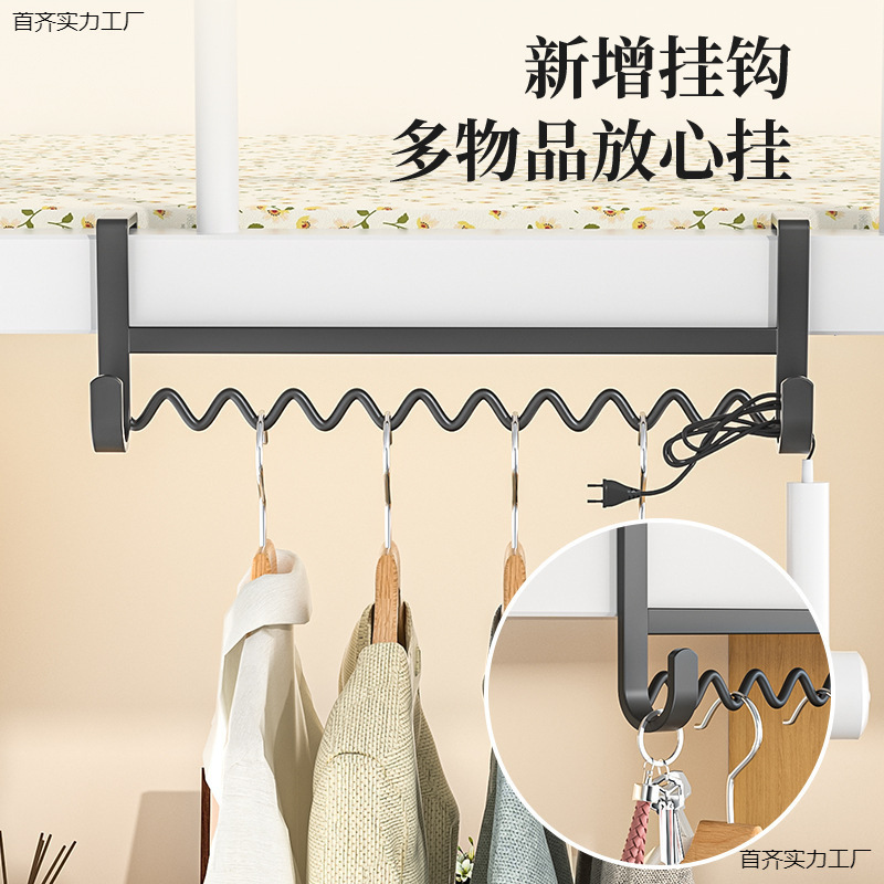 厂家供应免打孔门后挂钩床边挂衣架学生宿舍神器上铺下铺衣服收纳|undefined