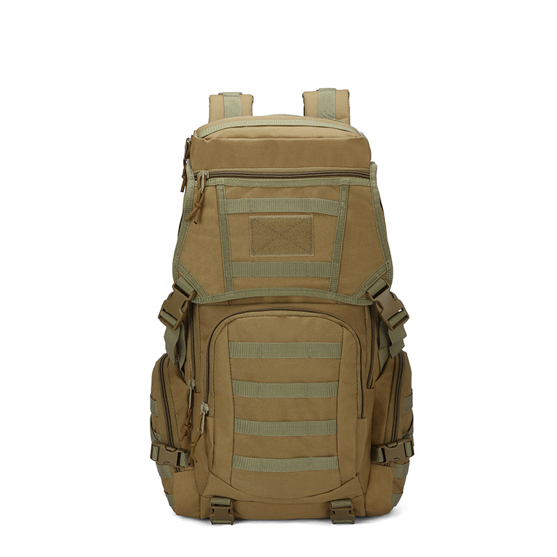 A one-piece dropshipping outdoor large backpack, camouflage backpack, military fan bag, outdoor sports backpack, mountain climbing backpack