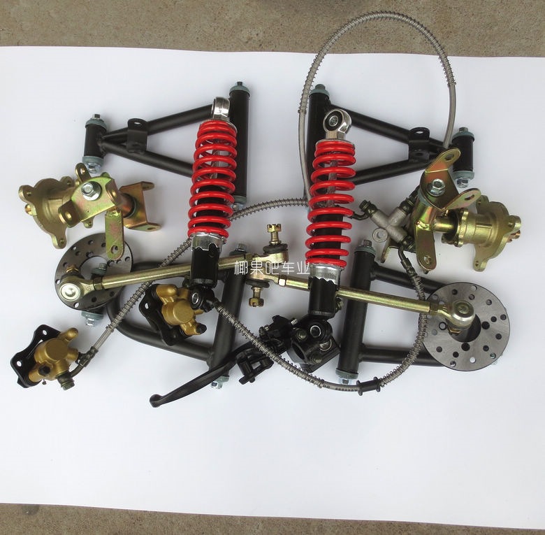 Go-kart suspension accessories, Little Bull ATV modified front disc brake kit, rocker arm horn flange, brake