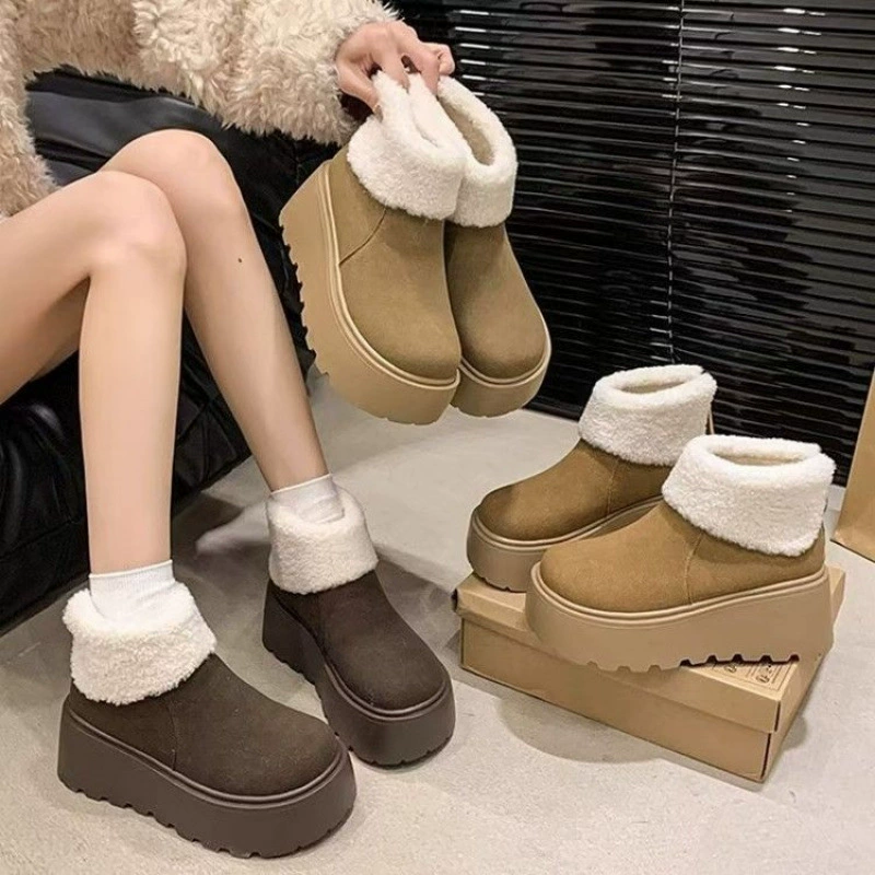 Winter keep warm fashionable low boots