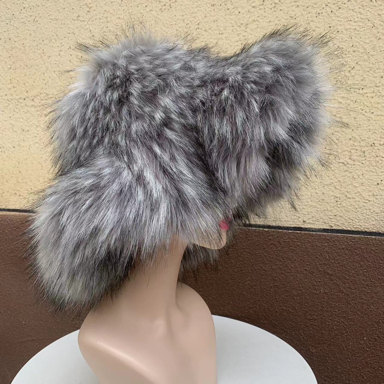 Faux Fur Bucket Hat With Wide Brim - Winter Warm Fashion Hat For Women, Soft & Cozy, Stylish & Trendy (Multiple Colors)_voghion.com
