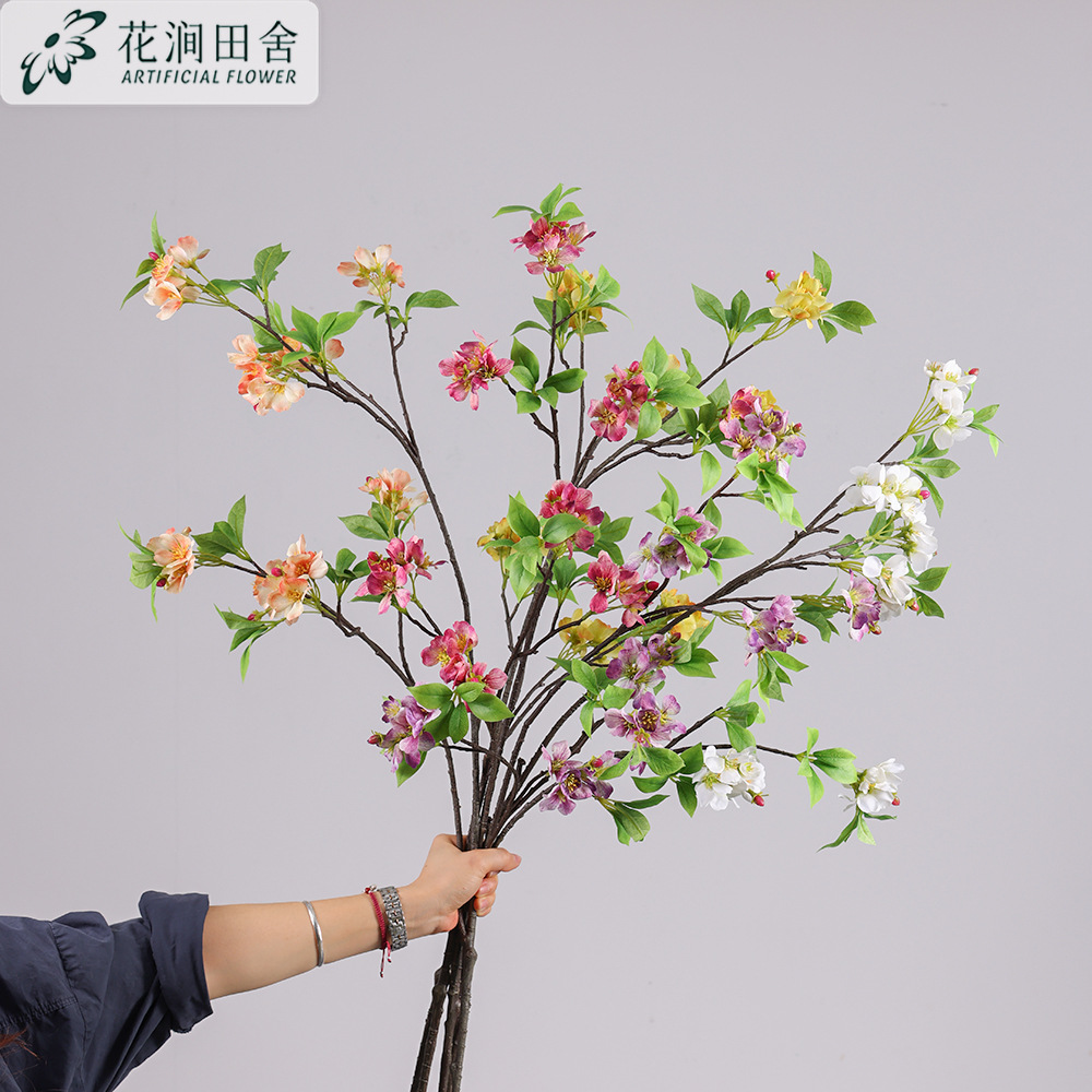 New Chinese style single-petal cherry blossom artificial flower…