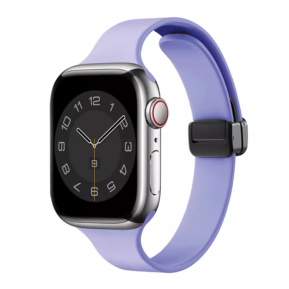 Suitable for Apple Watch Strap iWatch Stainless Steel Metal Wheat Ear Herringbone Mesh Magnetic Buckle Small Waist Women's Watch Strap