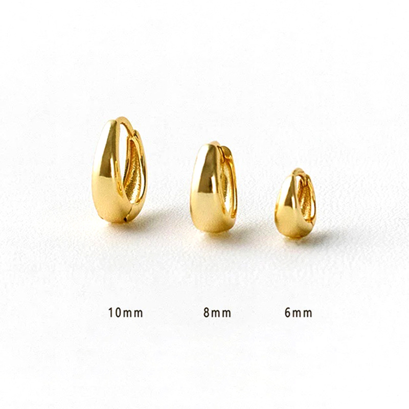 Women's Gender 1 Piece 925 Sterling Silver Solid Color Earrings