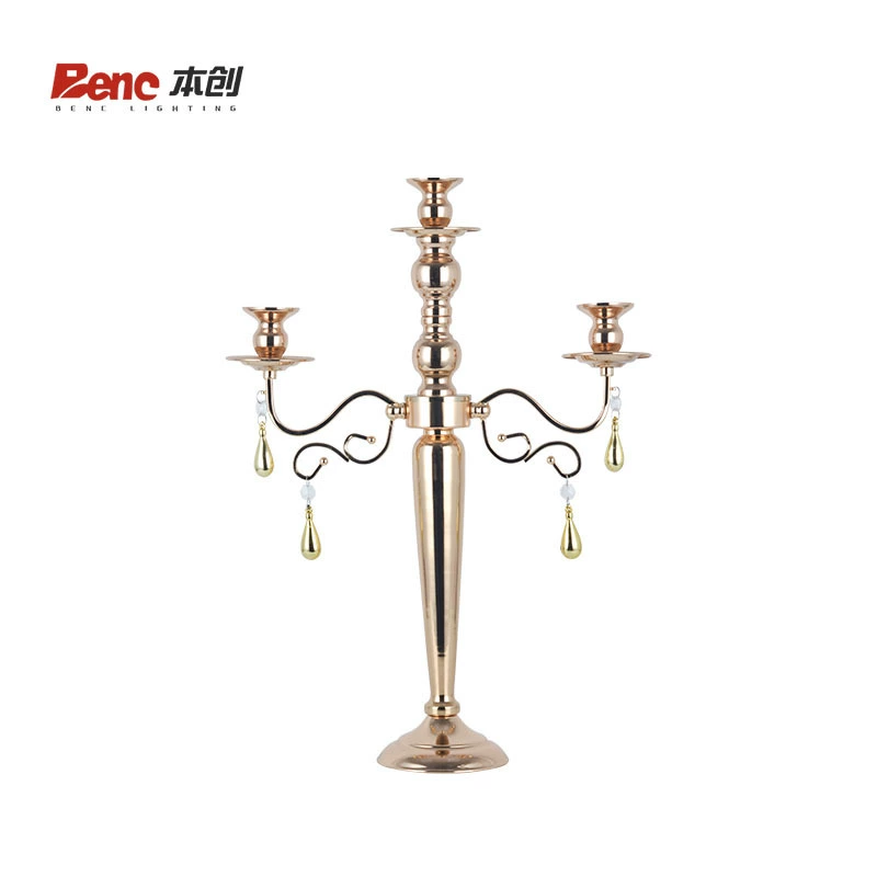 European iron candlestick, golden metal candlestick, retro candle cup, table decoration, crafts, butter lamp