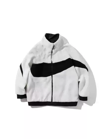 Foreign trade couple autumn and winter warm double-sided velvet coat sports leisure stand collar lamb velvet jacket cotton-padded 6618