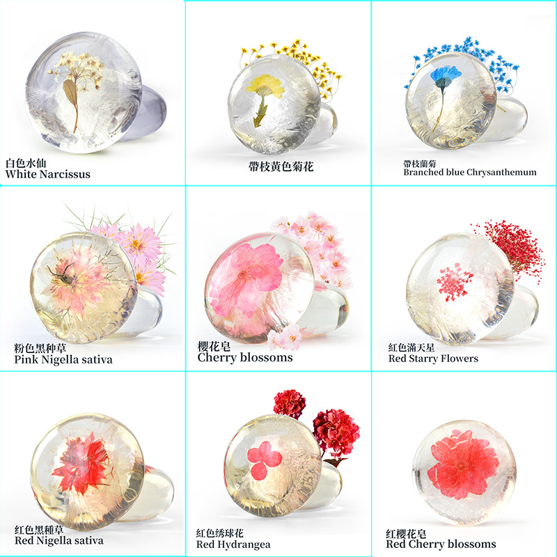 跨境外貿批發白色滿天星氨基酸手工皂補水保濕精油皂透明質弱酸