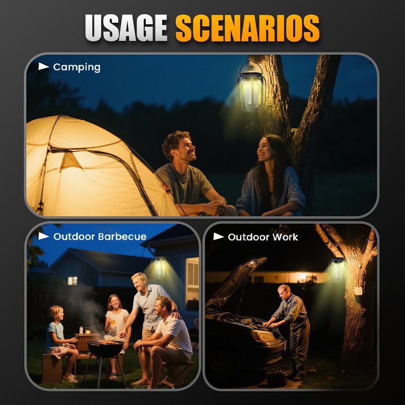 Linterna solar de llama para camping y decoración de jardín_voghion.com